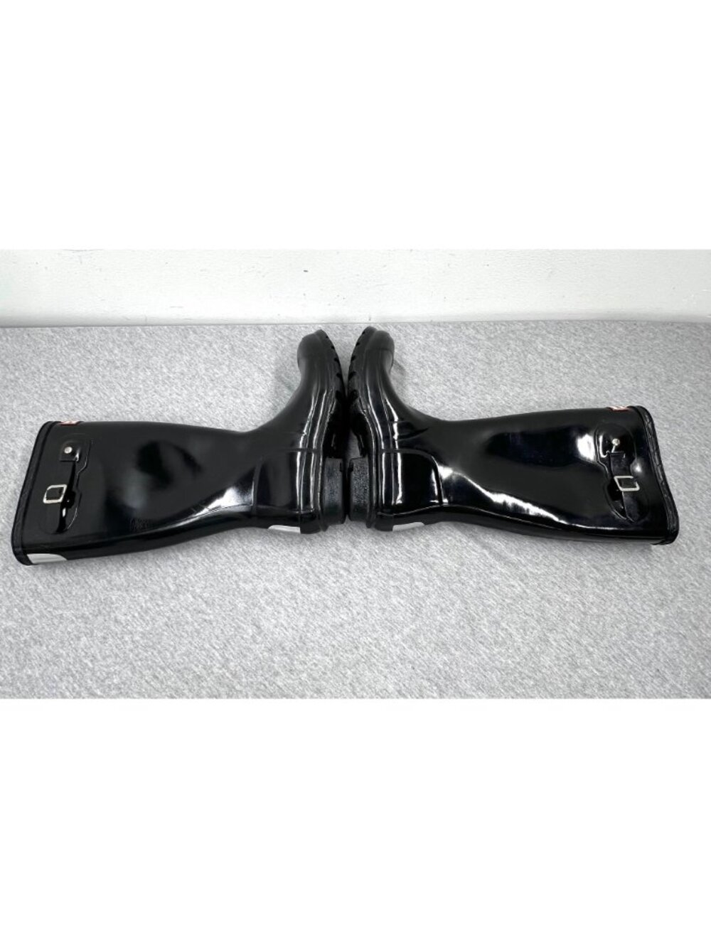 Hunter Womens Tall Black Gloss Rain Boots Size 6 US - Picture 4 of 9